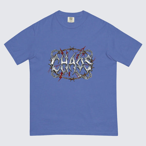 "CHAOS" Chrome Graphic Heavyweight Tee