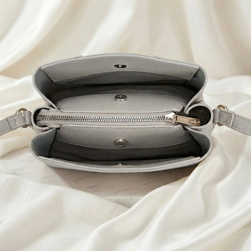 Classic Textured Panel Crossbody Bag