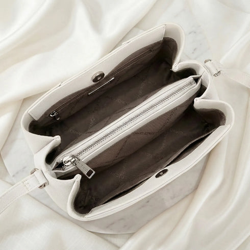 Classic Textured Panel Crossbody Bag