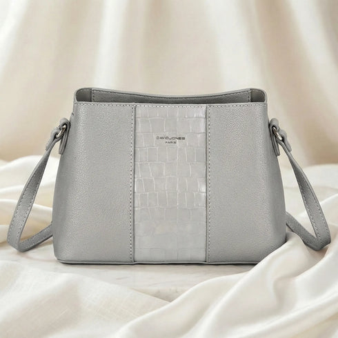 Classic Textured Panel Crossbody Bag