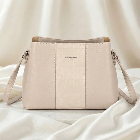 Classic Textured Panel Crossbody Bag