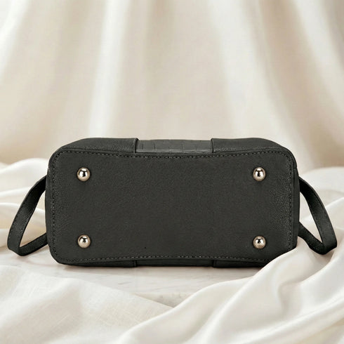 Classic Textured Panel Crossbody Bag