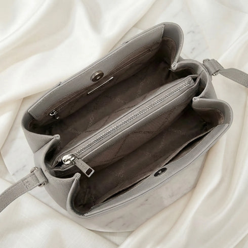 Classic Textured Panel Crossbody Bag