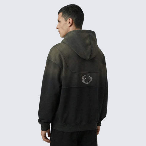 Vintage Wash Oversized Zip-Up Hoodie