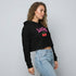 "LUCKY" Cherry Graphic Crop Hoodie