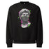 Cyber-Statue Glitch Graphic Heavyweight Sweatshirt