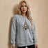 Leopard Print Christmas Tree Graphic Sweatshirt