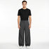 Men's Structural Curved-Leg Balloon Pants - Avant-Garde Fit