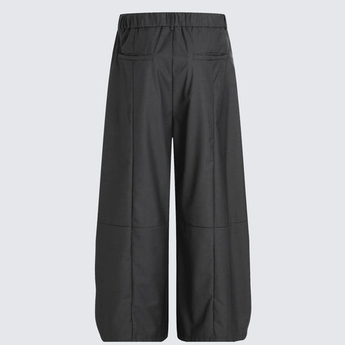 Men's Structural Curved-Leg Balloon Pants - Avant-Garde Fit