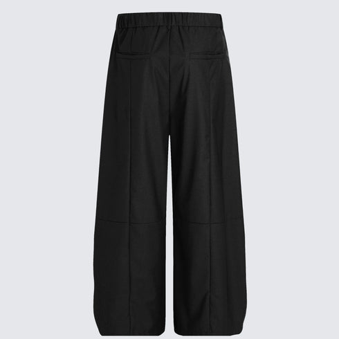 Men's Structural Curved-Leg Balloon Pants - Avant-Garde Fit