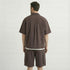 Men's Utility Cargo Two-Piece Set - Shirt & Shorts Co-ord