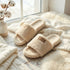 Plush Fuzzy Open Toe Slides