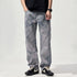 Premium Acid Wash Marble Denim Jeans - Grunge Streetwear Fit