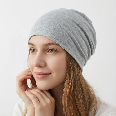 Soft Slouchy Knit Beanie Hat - Unisex Casual Cap
