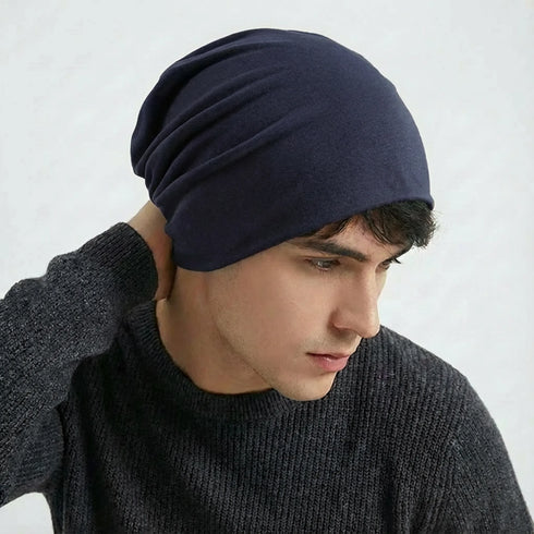 Soft Slouchy Knit Beanie Hat - Unisex Casual Cap