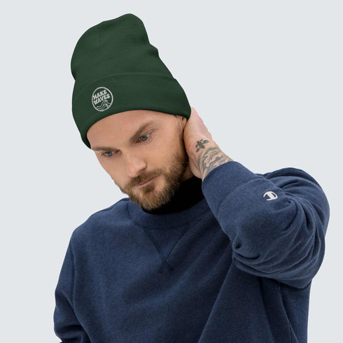 Make Wave Embroidered Beanie