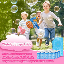 Bubble Machine for Kids 132 Holes Bubble Toys with Colorful Lights Bubble Blower for Toddlers Bubble Maker Gift for Indoor Outdoor Birthday Party Wedding, Pink