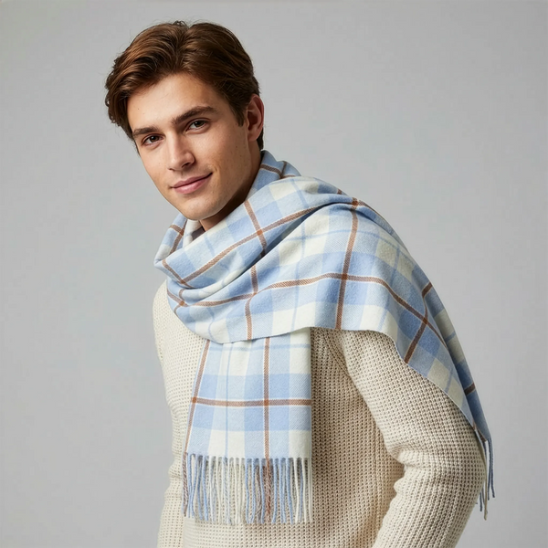 Classic Red Tartan Plaid Scarf - Festive Holiday Wrap