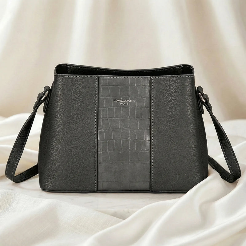 Classic Textured Panel Crossbody Bag