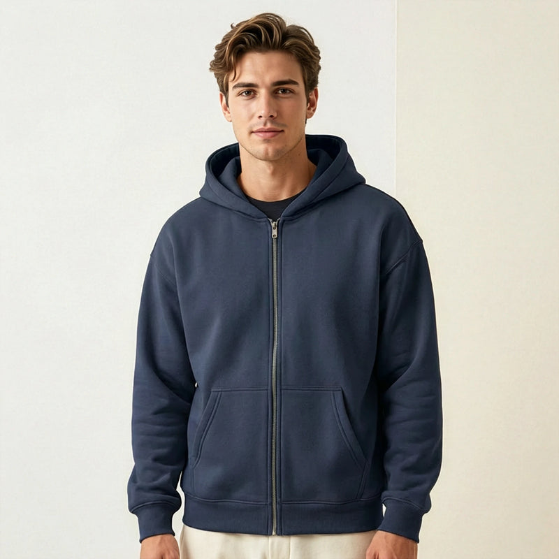 Men's Zip-Up Fleece Hoodie
