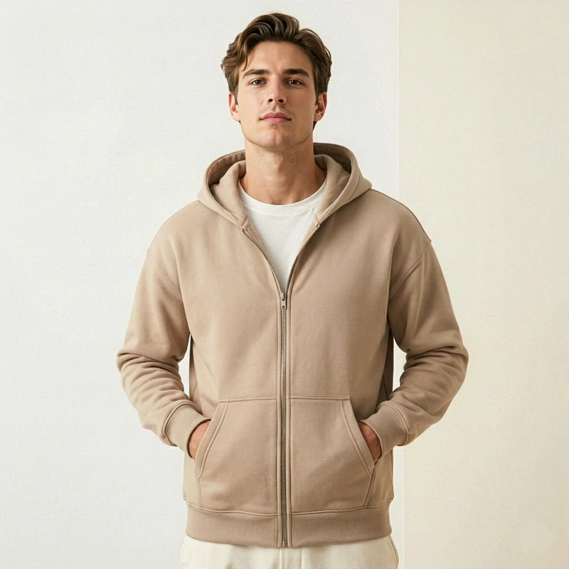 Men's Zip-Up Fleece Hoodie