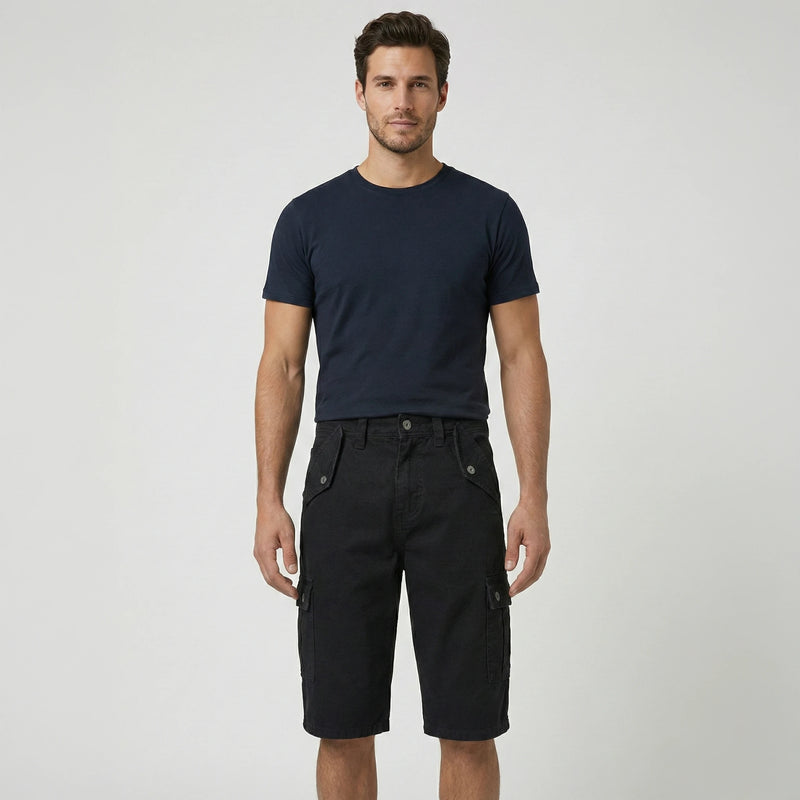Premium Heavyweight Cotton Utility Cargo Shorts