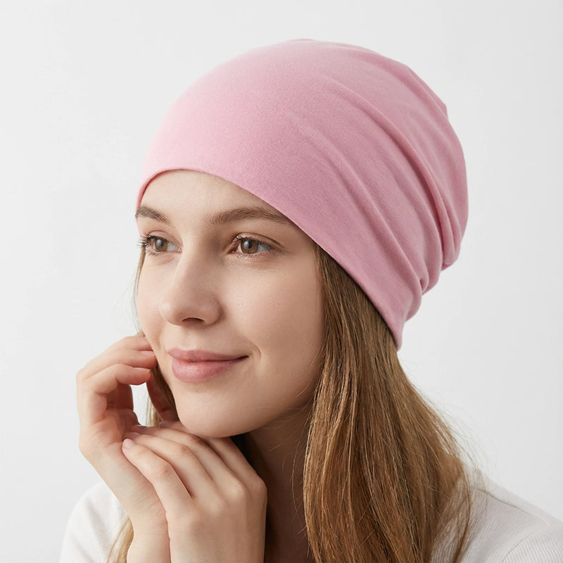 Soft Slouchy Knit Beanie Hat - Unisex Casual Cap