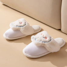 Removable Cotton Plush Bunny Slippers for Winter